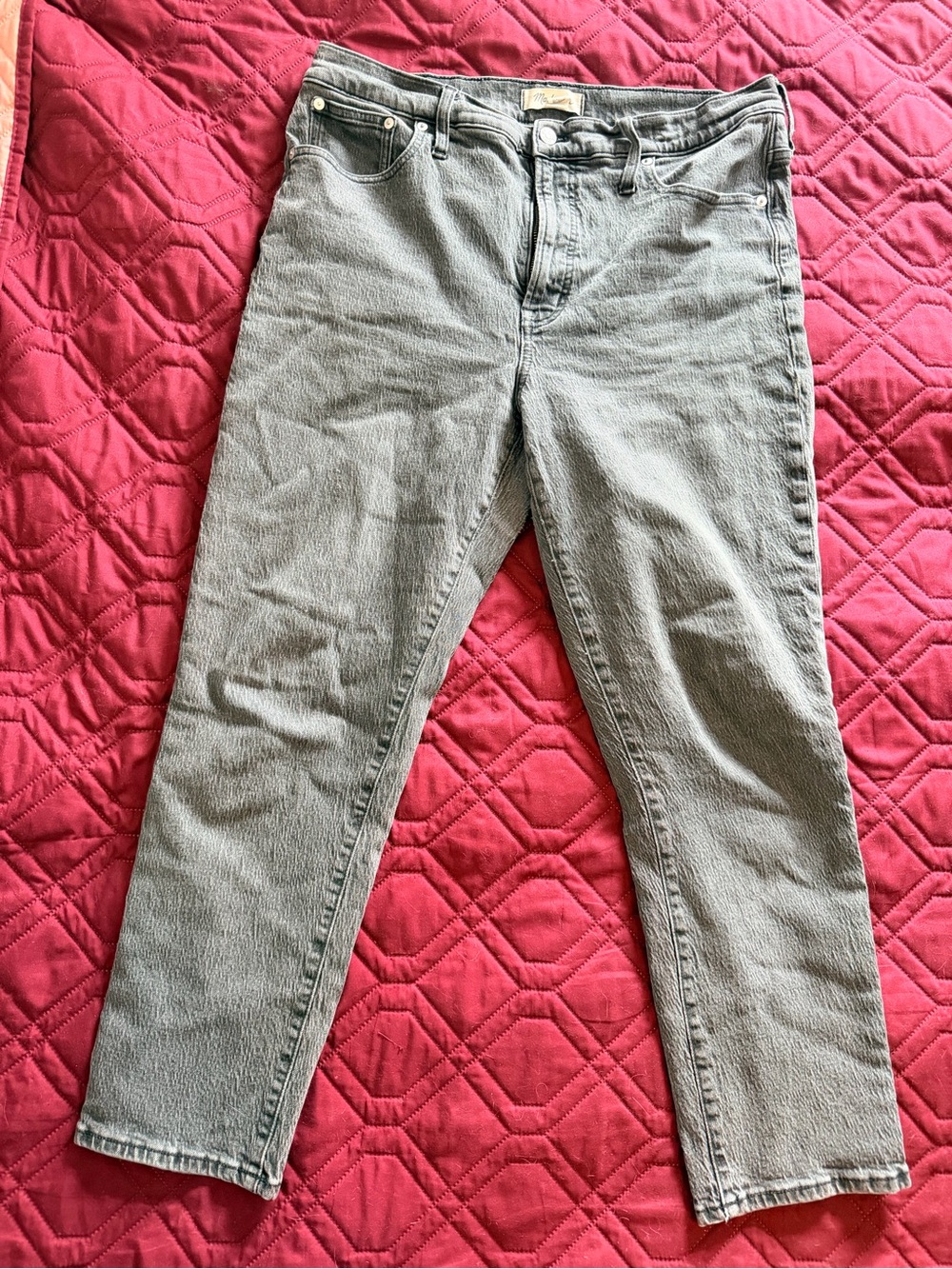 Madewell Light Gray Skinny Jeans